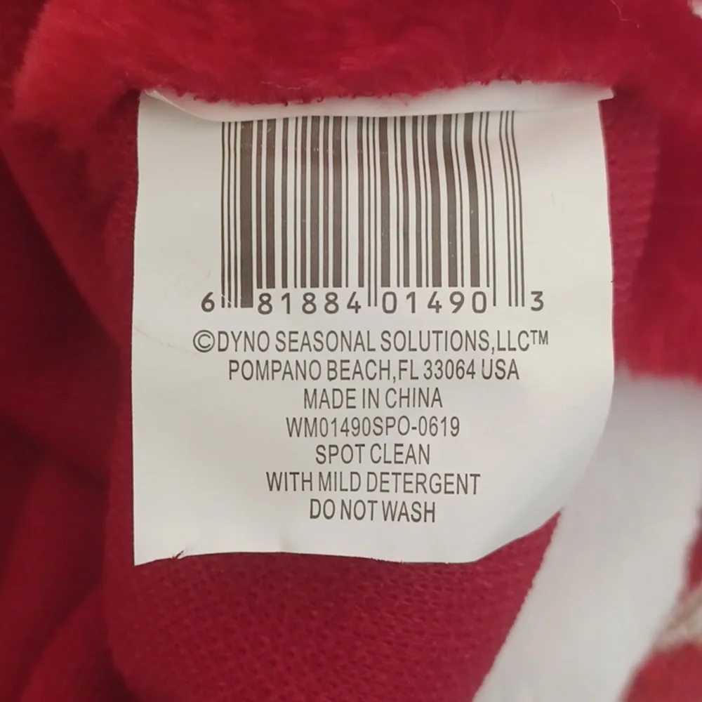 3/$25 SALE SET OF 2 Christmas Holiday Stockings Plush Red White Traditional NWOT